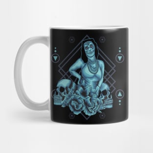 Beautiful Metal Girl Sacred Geometry Mug